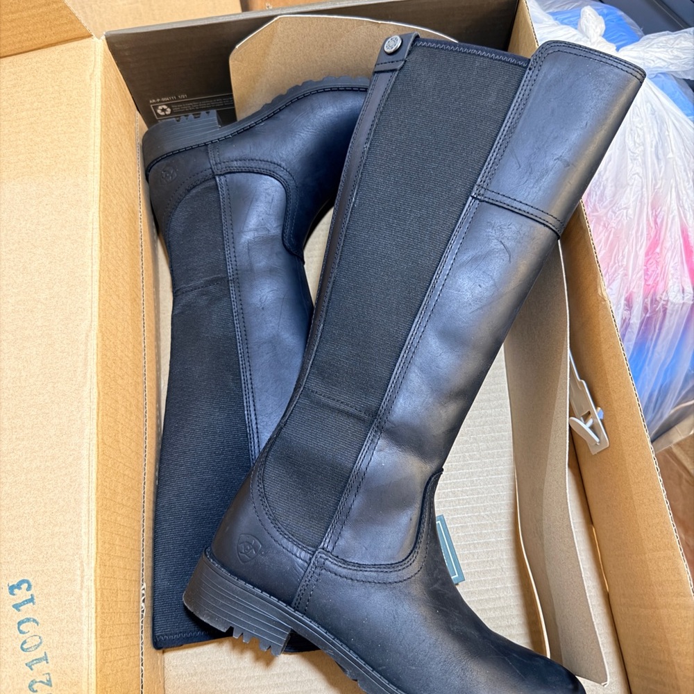 Ariat Ladies Sutton II Waterproof Black Tall Boots 10038289